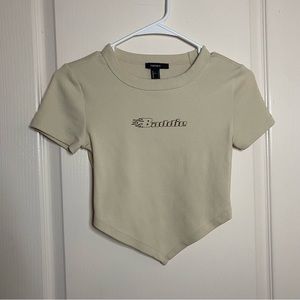 Shein Women’s Beige Crop Top